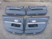 Trverkleidung 4 Stck Leder schwarz Trpappe Set<br>BMW 7 (E65, E66, E67) 730 LD