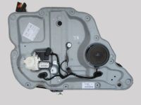 Motor Fensterheber links hinten mit Trgerplatte<br>VW TOURAN (1T1, 1T2) 2.0 TDI